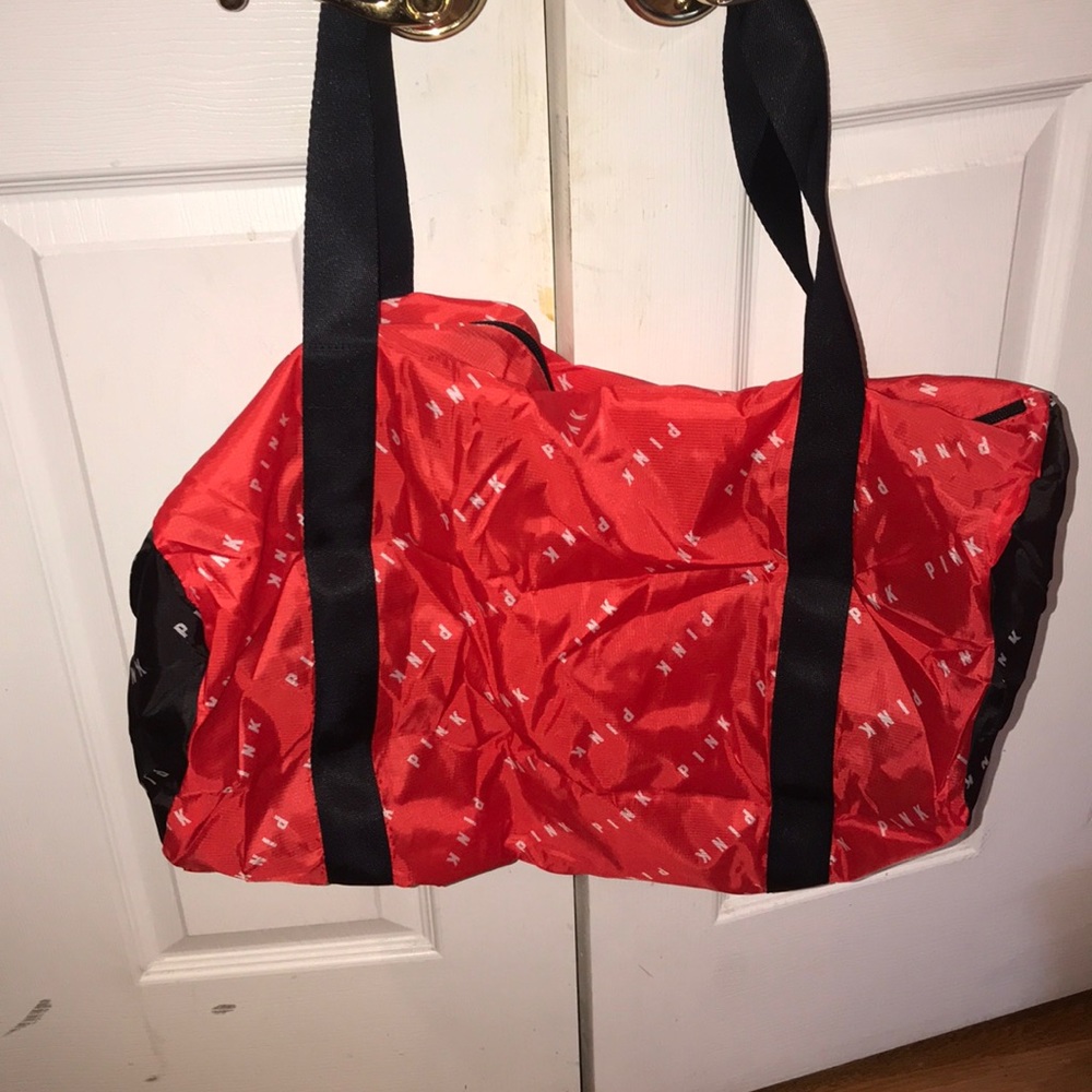 PINK red weekend bag